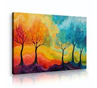 TOANGWALL Póster del Árbol de la Vida Base fluida de remolino en lienzo Mural Impresiones murales Imágenes abstractas modernas para decoración del salón y dormitorio 40x60cm