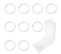 TOAOB 10 Piezas Anillos de Salto Abiertos 4 mm de Plata de Ley 925 para Fabricación de Joyas Accesorios de Bisutería para Gargantilla Pulseras Collares Pendientes