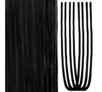 TOAOB 100 Piezas Limpiapipas Manualidades Negro de 60 cm x 6 mm Línea Chenilla Limpia Pipas para Decoración Creación de Bricolaje