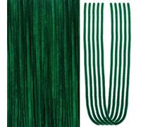 TOAOB 100 Piezas Limpiapipas Manualidades Verde de 60 cm x 6 mm Línea Chenilla Limpia Pipas para Decoración Creación de Bricolaje