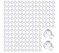 TOAOB 1000 Piezas Tuercas Pendientes 5 mm x 4 mm Silicona Transparente Cierres Pendientes Tapón de Seguridad Tope Posterior de Goma para Hacer Joyería Bisutería Manualidad Fabricación de Joyas