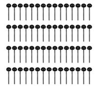 TOAOB 100pcs Ojos para Muñecas Color Negro Cristal de 3 mm Seguridad de Los Ojos para Amigurumis Bricolaje Mini Creación de Muñecos Artesanías