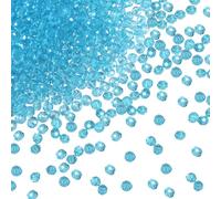 TOAOB 1050 cuentas para pulseras, cuentas facetadas, transparentes, azul, 4 mm, redondas, perlas de cristal facetadas, collar y pendientes para hacer joyas
