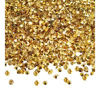 TOAOB 12000 Piezas Acrílico Diamantes de Cristal Piedras Decorativas de Dorado 3 mm Rellenos Pedrería para Jarrones Confeti Decoración de Mesa