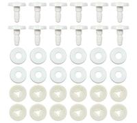 TOAOB 20 Piezas 25 mm Muñeca de Plástico Articulaciones Animales Articuladas Marionetas Blancas Suministros para Hacer Muñecas con Agujas de Fieltro Manualidades Hechos a Mano