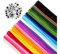 TOAOB 200 Piezas Limpiapipas Manualidades Colorida 20 Colores Limpiador de Pipas 6 mm x 30 cm de Longitud para Proyectos Creativos de Bricolaje y Decoración del Hogar