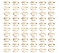 TOAOB 200 Piezas Perlas Natural de Conchas 21 a 23 mm Perlas de Coca Naturales para Fabricación de Joyas Pulseras Accesorios Artesanales y Manualidades