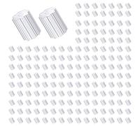 TOAOB 2000 Piezas Cierres para Pendientes de Silicona 3 mm x 3 mm Transparente Cierres Pendientes Tapón de Seguridad Tope Posterior de Goma para Manualidad Fabricación de Joyas