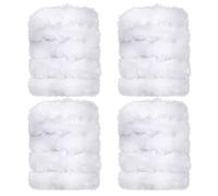 TOAOB 4 Piezas Limpiador de Pipas para Manualidades Alambre de Chenilla Limpiapipas Blanco 100 cm x 40 mm para Decoración Creación de Bricolaje