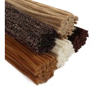 TOAOB 400 limpiadores de pipas para manualidades, 5 colores marrones diferentes