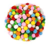 TOAOB 500 pompones de 2 cm coloridos pompones de peluche esponjoso juego de bolas de arte pompón para manualidades creativas divertidas