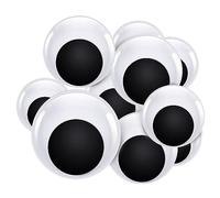 TOAOB 8 Piezas Ojos Móviles Autoadhesivos Grandes 40mm 50mm 75mm 100mm Redondos de Googly Ojos de Plástico para Manualidades Albumes de Recortes Accesorios