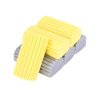 Toaren 6 Piezas Esponja Mágica Atrapapolvo, Plumero Húmedo Esponja, Plumero Atrapapolvo para Limpieza de Espejos, Persianas y Ventilaciones (Amarillo Gris)