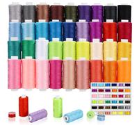 Toaren Hilos de Coser para Maquina,72 Piezas Juego de Hilo de Coser,36 Colores 400 yardas Hilo para Maquina Coser por carrete y 36 Carretes de Hilo Bobina,Hilo Coser Colores Mezclados para Uso Diario