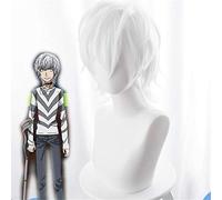 Toaru Majutsu No Index Accelerator Cosplay peluca hombre niños 30Cm blanco corto recto resistente al calor pelo sintético pelucas de anime
