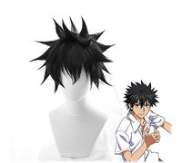 Toaru Majutsu No Index Kamijou Touma Cosplay peluca 30 cm peluca corta recta japonesa del anime para la fiesta de Halloween peluca sintética Kamijou Touma negro