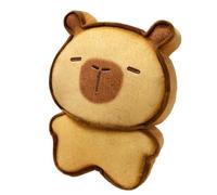 Toast ausgestopftes Tier - Lustiges Toasst Plüschtier für Kinder & Erwachsene - Niedliches backgefülltes Kuscheltier - Weiches Plüschkissen als Geschenk & Deko