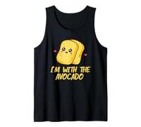 Toast I'm with The Avocado Bread Slice Disfraz de Tostada de Aguacate Camiseta sin Mangas