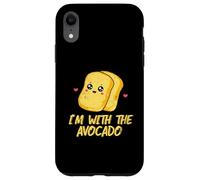 Toast I'm with The Avocado Bread Slice Disfraz de Tostada de Aguacate Carcasa para iPhone XR
