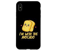 Toast I'm with The Avocado Bread Slice Disfraz de Tostada de Aguacate Carcasa para iPhone XS MAX