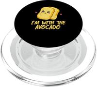 Toast I'm with The Avocado Bread Slice Disfraz de Tostada de Aguacate PopSockets PopGrip para MagSafe