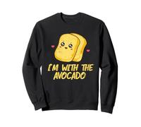 Toast I'm with The Avocado Bread Slice Disfraz de Tostada de Aguacate Sudadera