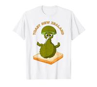 Toast Nueva Zelanda, Kiwi Bird Camiseta, Hombre, Blanco, 6XL