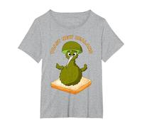 Toast Nueva Zelanda, Kiwi Bird Camiseta, Mujer Tallas Grandes, Gris Jaspeado, 6XL Grande