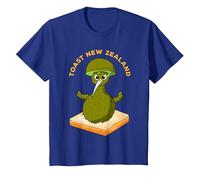 Toast Nueva Zelanda, Kiwi Bird Camiseta, Niños, Azul Real, 6 años
