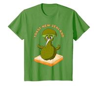 Toast Nueva Zelanda, Kiwi Bird Camiseta, Niños, Hierba, 6 años