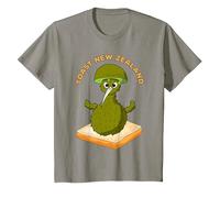 Toast Nueva Zelanda, Kiwi Bird Camiseta, Niños, Pizarra, 6 años