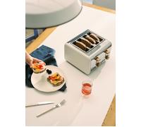 TOAST RETRO - Tostadora Para Rebanadas Anchas Blanco Roto & Doble