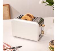 TOAST RETRO - Tostadora Para Rebanadas Anchas Blanco Roto & Pequeña