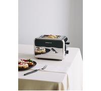TOAST RETRO - Tostadora Para Rebanadas Anchas Cromado