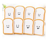 Toast-Shaped Dish Sponges, Dual-Sided Non-Scratch Cellulose Scrubber Pads for Nonstick Cookware, Quick-Drying Kitchen Cleaning Sponges, Compressed Sponge Pack (8PCS)