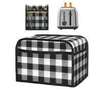 Toaster Covers 2 Slice Wide Slot - Dust Proof Appliance Cover, Machine Washable Protective Toaster's Bags | Kitchen Counter Organizers With Pockets for Most Standard Toasters