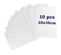 TOATELU 10 placas de espuma A4 blancas, 5 mm, para manualidades, presentaciones, exposiciones de arte, señalización, proyectos de oficina escolar