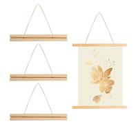 TOATELU 3 Piezas Magnética para Pósteres A3 31cm Marcos para Carteles de Madera, Marco Magnético para Bricolaje, Adecuado para Fotos del, Arte de pared DIY, Decoración de pared