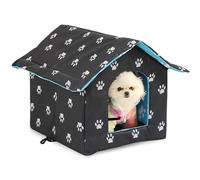 TOATELU - Casa plegable, lavable y resistente para gatos al aire libre, impermeable y caliente