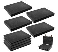 TOATELU Cubo de Espuma de Poliuretano Negro: Inserto para Maletín de Herramientas y Cámara, 4 x 400 x 300 x 2,5