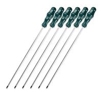 TOATELU Juego de 6 destornilladores largos Torx magnéticos: hoja 400 mm, mango de plástico (T15, T20, T25, T27, T30, T40)