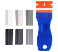TOATELU Juego de reparación de cera de 6 piezas: cera de reparación de muebles con espátula y rascador, cera dura, baldosas, parqué, azulejos, roble, cera de madera para arañazos, agujeros, reparación