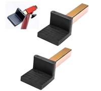 TOATELU Soporte para motocicleta, soporte de garras para adaptador de balanceo, soporte de horquilla para soporte de montaje, gancho de trípode para elevador de motocicleta (tubo cuadrado L, 1 par)