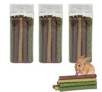 TOATELU Timothy - Juego de 75 palitos de heno para conejo, conejo, cobaya, chinchilla, golosinas (diferentes sabores)