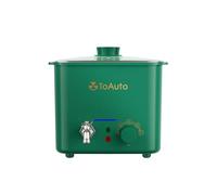 TOAUTO 4Qts Green Wax Melter Cera eléctrica con válvula de vertido rápido y control de temperatura para fabricantes principiantes