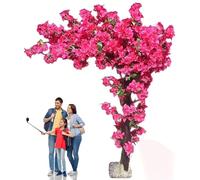 ToayNia Buganvilla Artificial para decoración de Primavera, Verano, otoño e Invierno. Buganvilla Artificial de imitación, Resistente a los Rayos UV, Realista, para Exterior e Interior. 1.5 * 1.5m