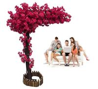 ToayNia Buganvilla Realista para decoración de paisajes y Espacios, Flor Artificial Resistente a los Rayos UV, Ideal para Primavera, Verano, otoño e Invierno. 2 * 1.8m