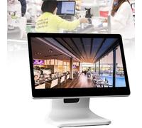 ToayNia Caja Registradora Electrónica para Pequeñas Empresas, Monitor Táctil POS de 15 Pulgadas, Caja Registradora Inteligente Todo en Uno, Pantalla Táctil de 15.6", para Negocios Singlescreen