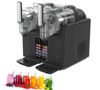 ToayNia Máquina para Hacer Helado Suave, granizado doméstico/Comercial, para Helado de cóctel/Leche/Jugo de Frutas Mixtas/batido de Aguacate/café/Fresa/Smoothie de Manzana. Black