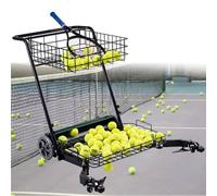 ToayNia Recolector de Pelotas de Tenis, Equipo de Canasta de Pelotas de Tenis automático con Empuje Manual, máquina de recolección automática de Pelotas de Tenis,para Varias canchas de Tenis Green